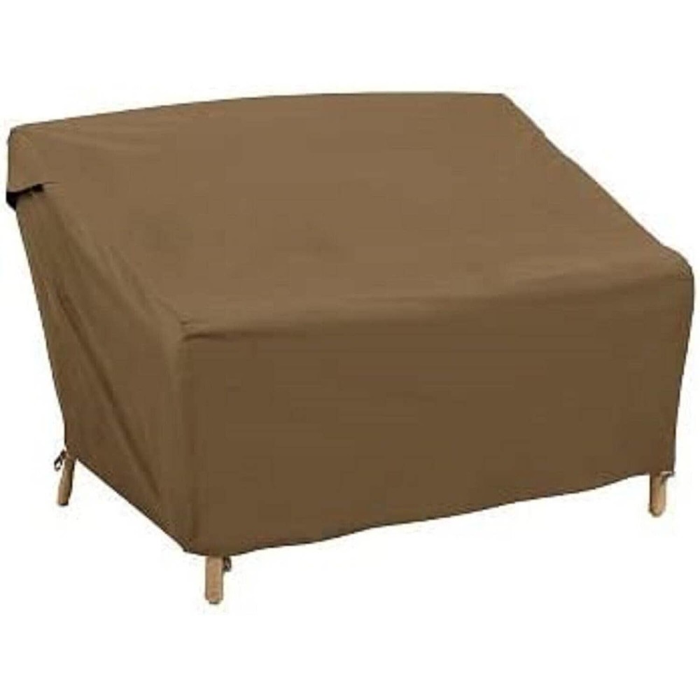 Threshold Loveseat Slipcover Brown 55.5"L, Protect Outdoor Furniture Investment